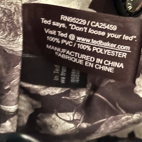 Ted Baker Black Patent Leather Tote Shoulder Handbag - Picture 8 of 9